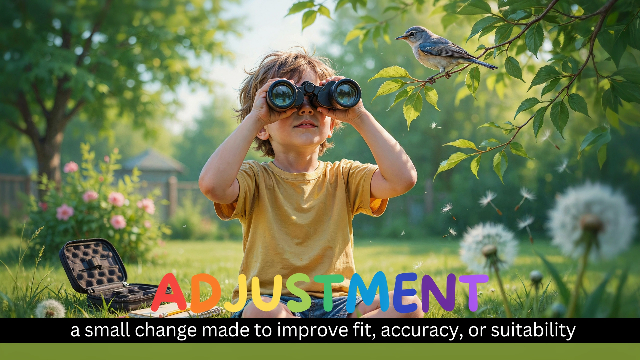 English Illustration for adjustment